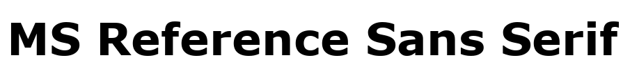 MS Reference Sans Serif