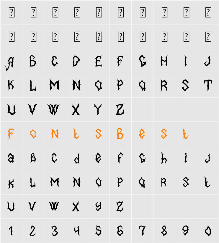 MB-BlackBook Type Character Map