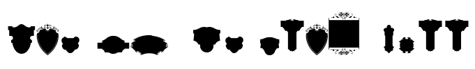 Black Panels Free Font Image