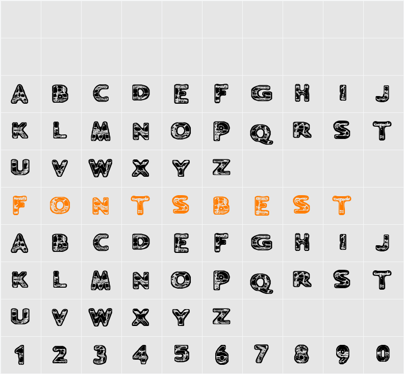 Ugh Character Map