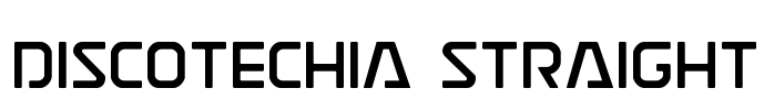 Discotechia Straight Font Image