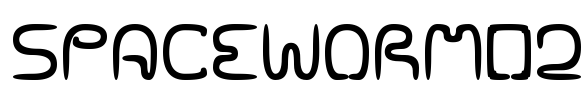 SPACEWORM02 Font Image
