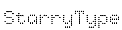 StarryType Font Image