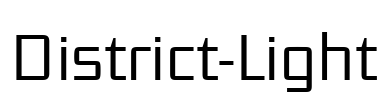 District-Light Font Image