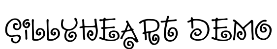 Sillyheart DEMO Font Image