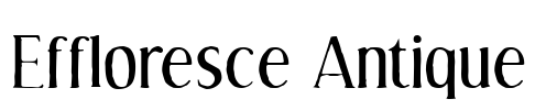 Effloresce Antique Font Image