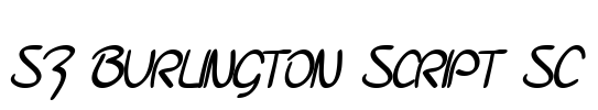 SF Burlington Script SC Font Image