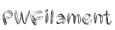 PWFilament Font Image