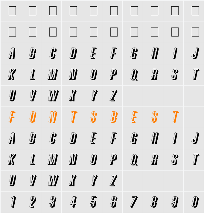 Phoenix Extended Character Map