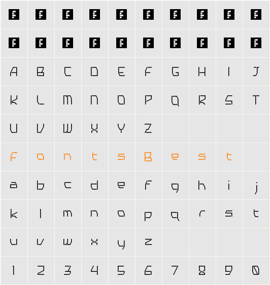 TYRO Character Map