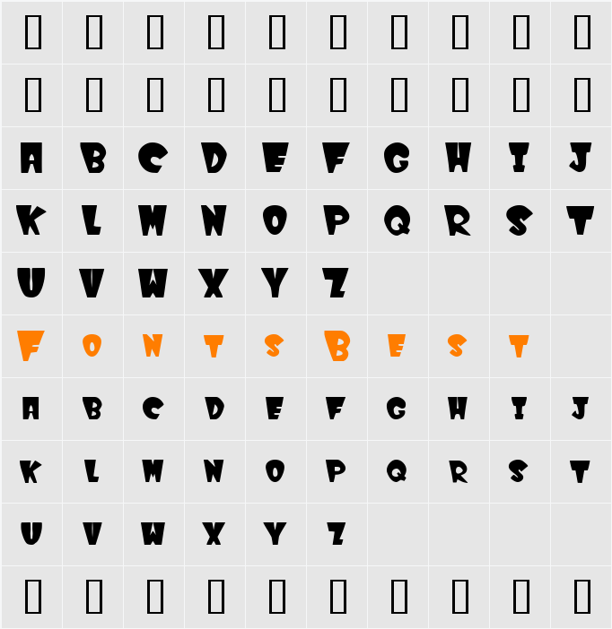 WinksFilled Character Map