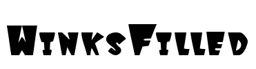 WinksFilled Font Image