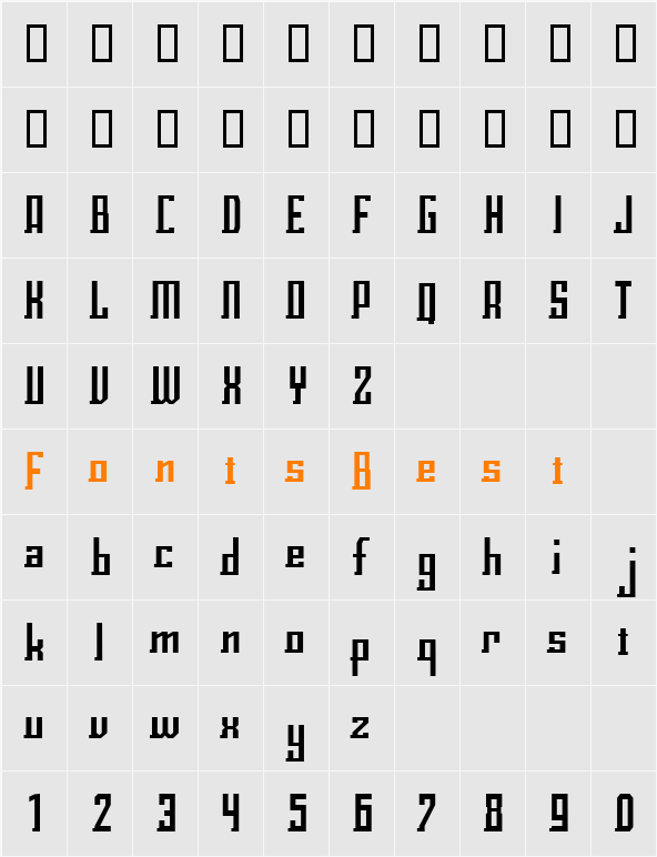 Eclix Character Map