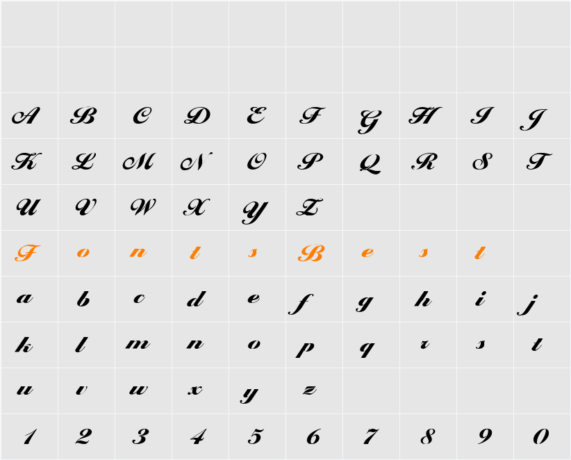 NicholasBecker-Black Character Map