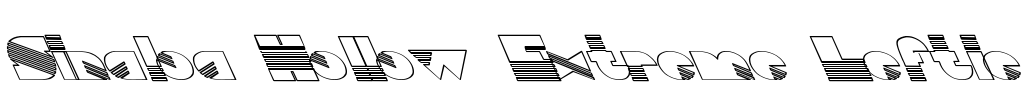 Sinaloa Hollow Extreme Leftie Font Image