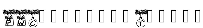 PWChristmasTinsel Font Image