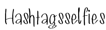 Hashtagsselfies Font Image
