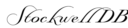 Stockwell DB Font Image