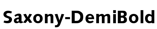 Saxony-DemiBold Font Image