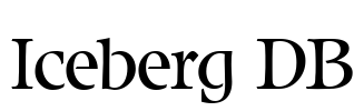 Iceberg DB Font Image