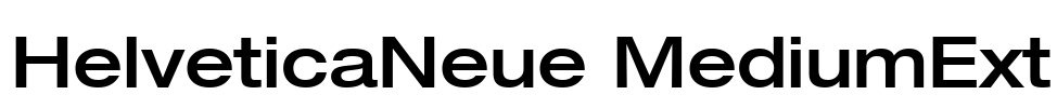 HelveticaNeue MediumExt