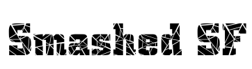 Smashed SF Font Image