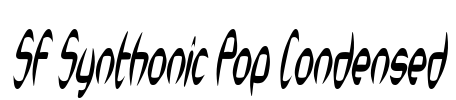 SF Synthonic Pop Condensed Font Image