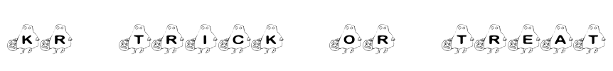 KR Trick Or Treat Font Image