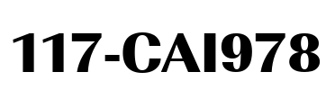 117-CAI978 Font Image