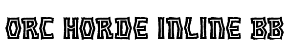Orc Horde Inline BB Font Image