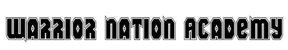 Warrior Nation Academy Font Image