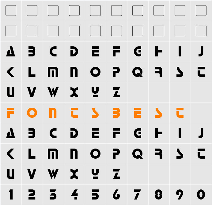 Horizon Character Map