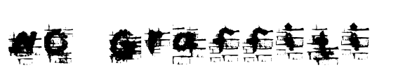 No Graffiti  Font Image