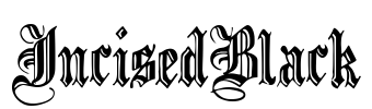 IncisedBlack Font Image