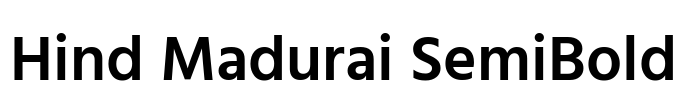 Hind Madurai SemiBold Font Image