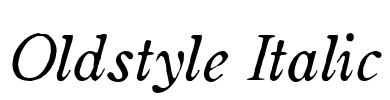 Oldstyle Italic Font Image