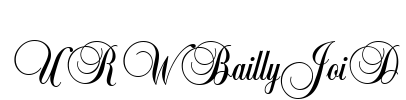 URWBaillyJoiD Font Image