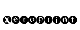 Xeroprint Font Image