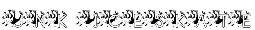 JNK ICESKATE Font Image