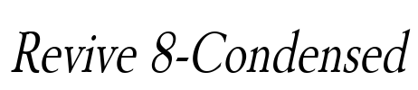 Revive 8-Condensed Font Image