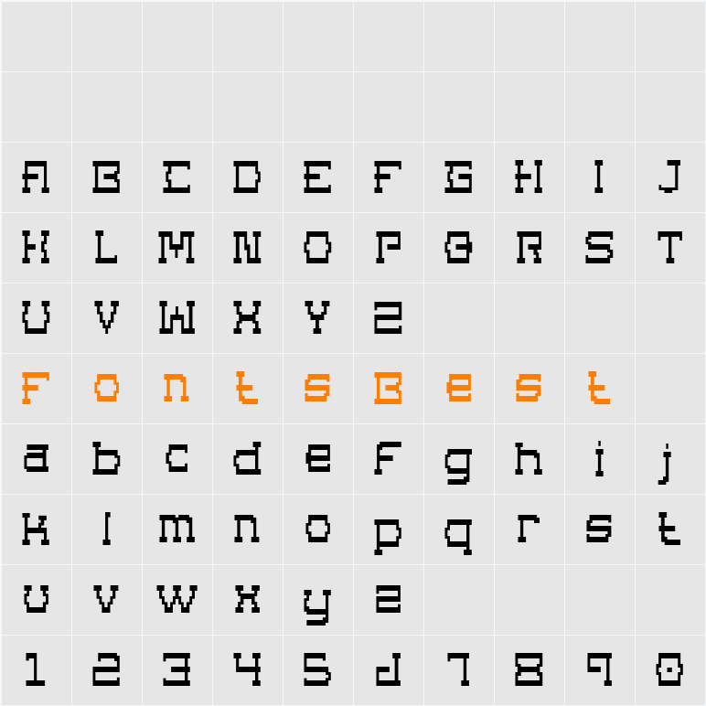 Superago Character Map