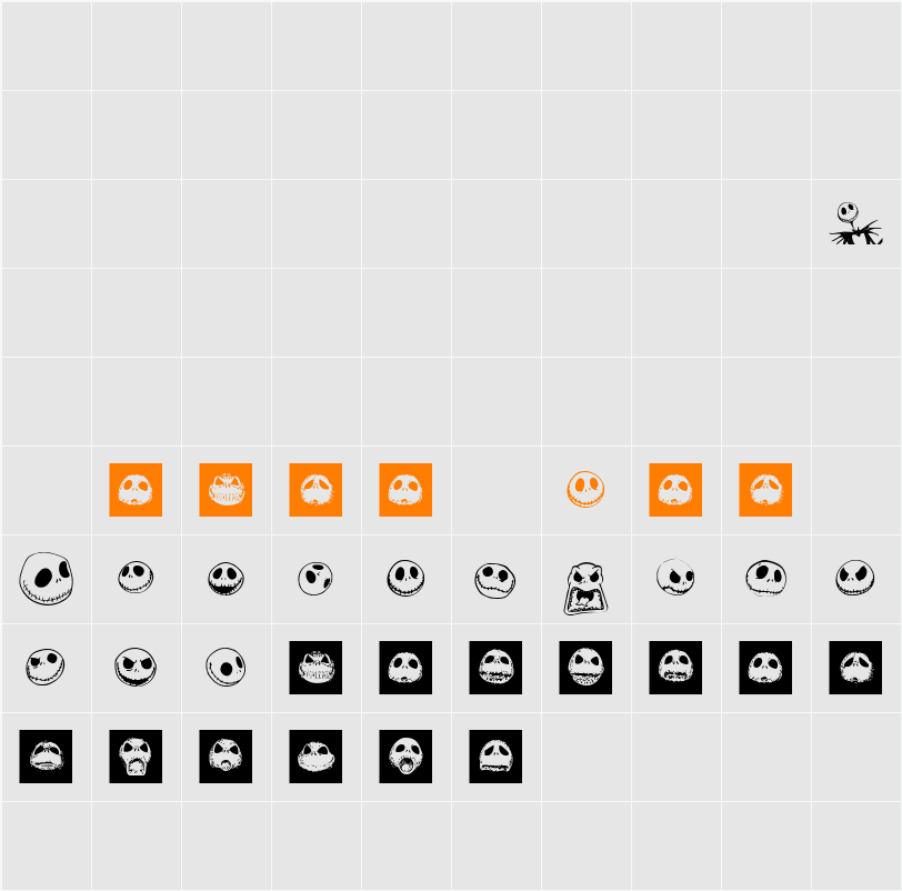 Jack Skellingtonbats Character Map