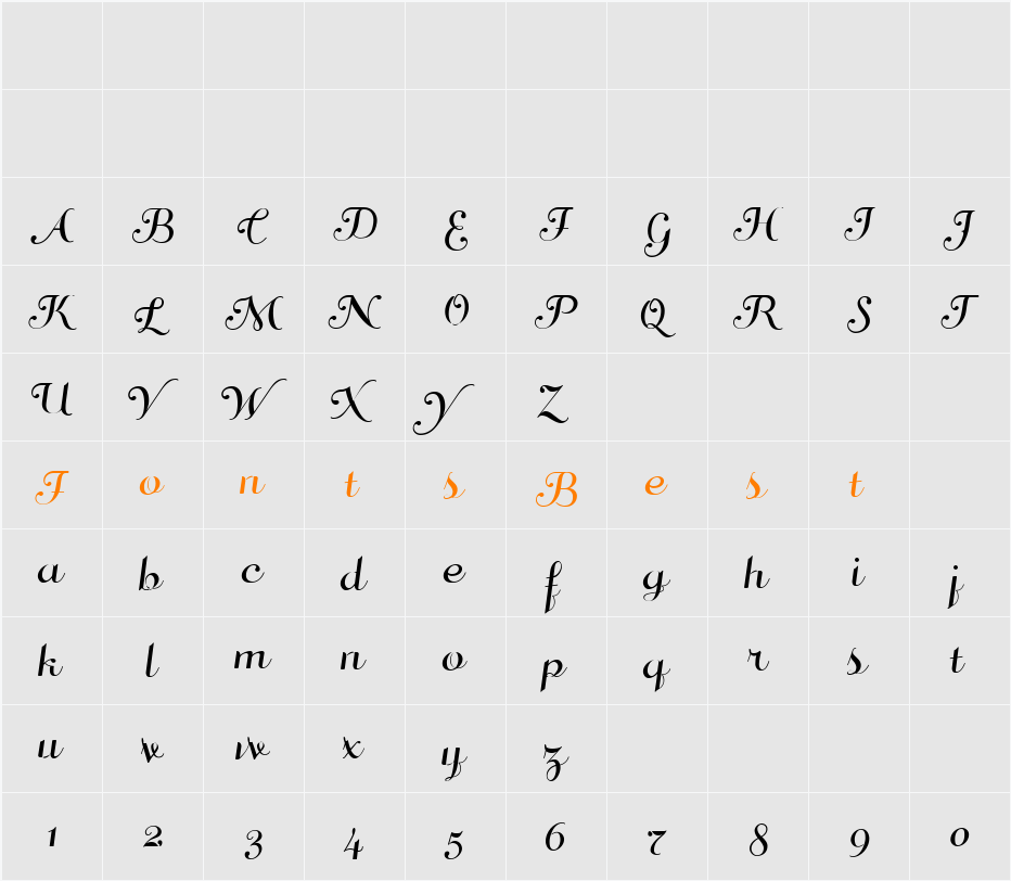Di-Valzer Character Map