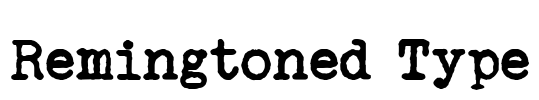 Remingtoned Type Font Image