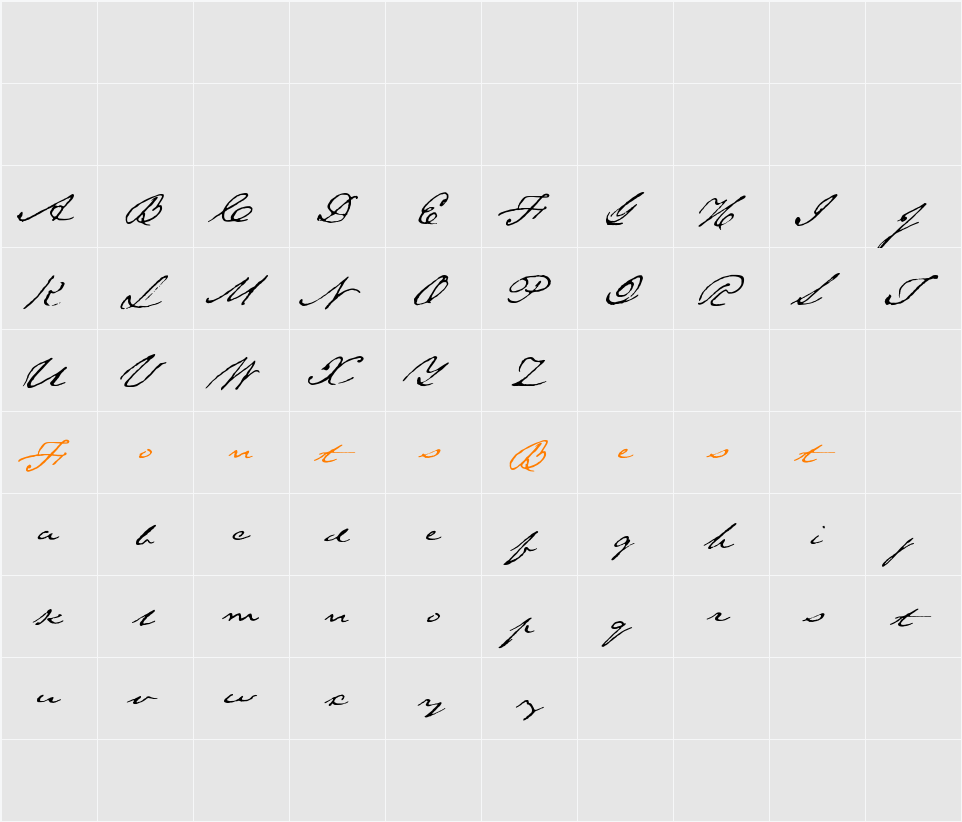 Saeculum Character Map
