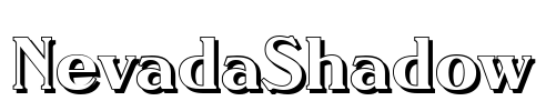 NevadaShadow Font Image