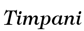 Timpani Font Image
