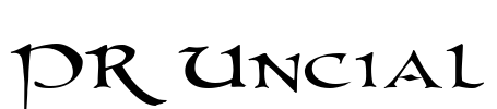 PR Uncial Font Image