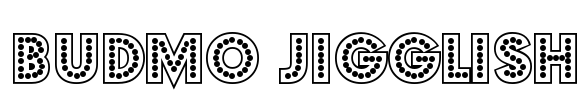 Budmo Jigglish Font Image