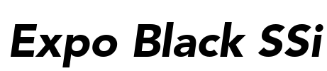 Expo Black SSi Font Image